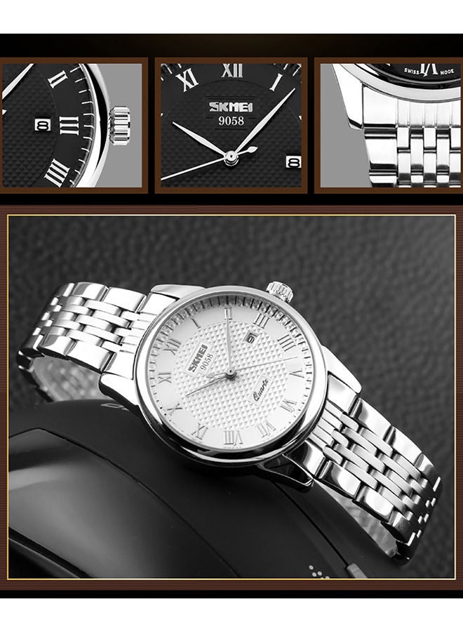 SKMEI Women's Waterproof Stainless Steel Fashion Luxury Watch 9058  - Image 3