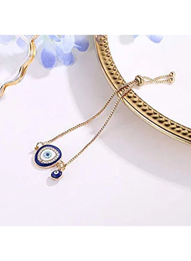 Pipa Bella - Blue Mati Eye Bolo Bracelet - Image 1