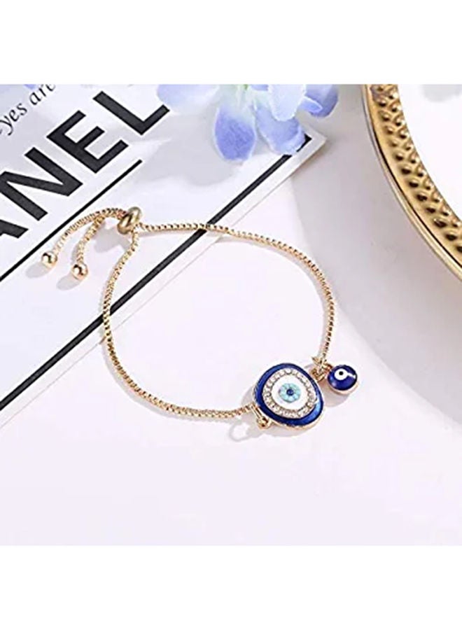 Pipa Bella - Blue Mati Eye Bolo Bracelet - Image 1