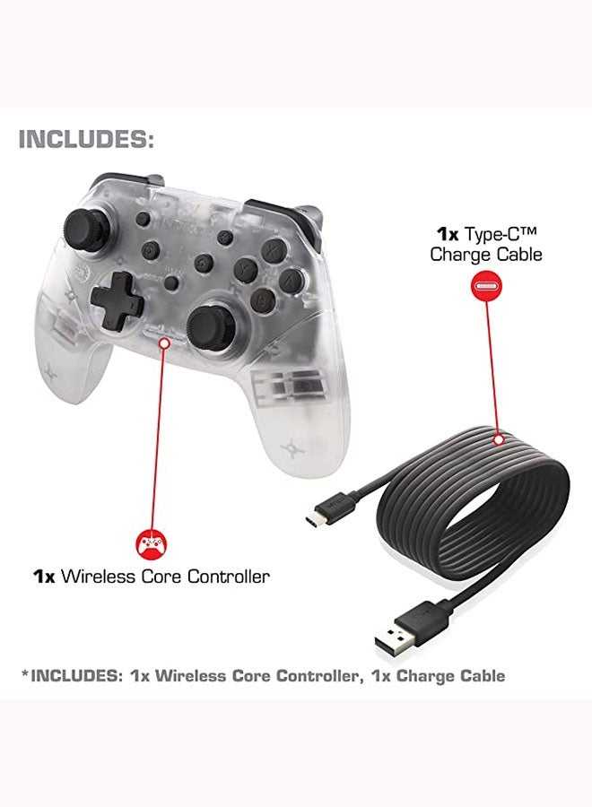 Wireless Core Controller Clear For Nintendo Switch