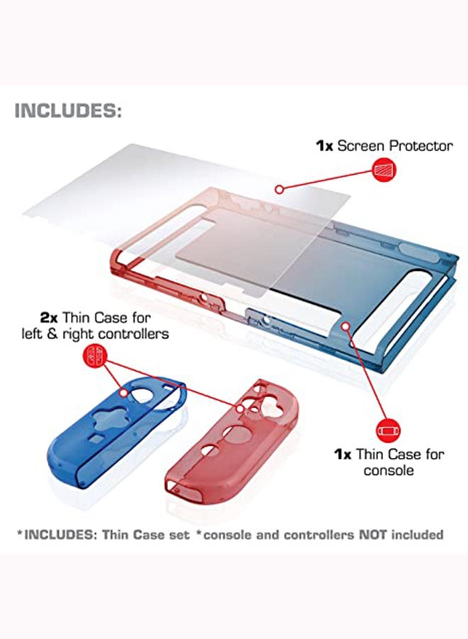 Nyko - Thin Case For Nintendo Switch Red/Blue - Image 1