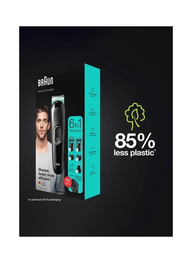 BRAUN - All-in-one trimmer MGK3321 for men, incl. 5 extra attachments Turquoise - Image 1