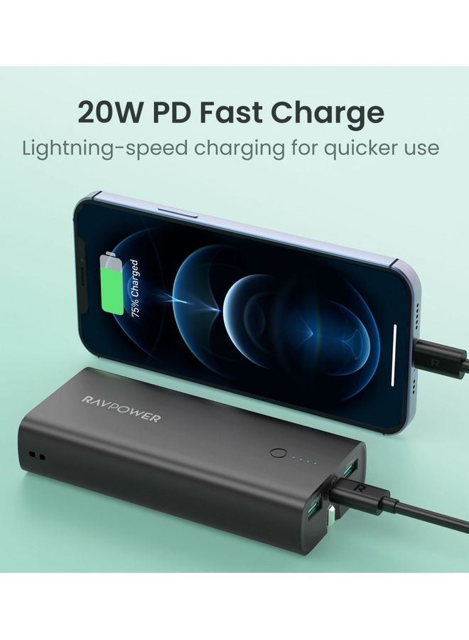 RAVPOWER 10000.0 mAh Power Bank 10000 mAh Black  - Image 5