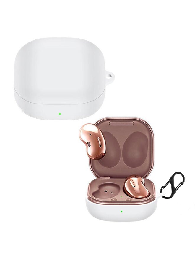 FITME 2 Piece Of Silicone Case For Samsung Galaxy Buds Live/Buds Pro/Buds 2/Buds 2 Pro Black/White Black/White  - Image 5