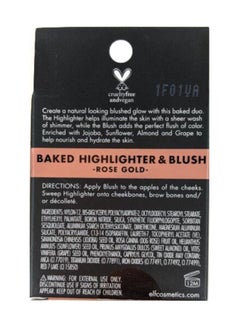 e.l.f. Cosmetics Baked Highlighter With Blush Rose Gold  - Image 2