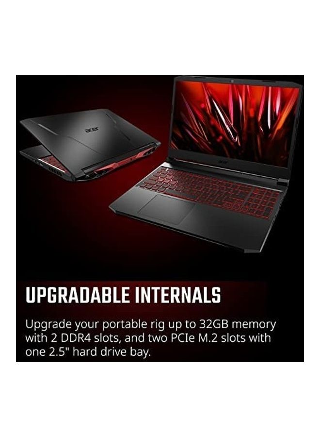 Acer - Nitro 5 AN515-57-79TD Gaming Laptop With 15.6-Inch Display, Core i7-11800H Processor/8GB RAM/512GB SSD/4GB NVIDIA GeForce RTX 3050 Ti Graphics Card/Windows 11 Home English Black - Image 1