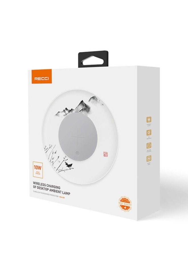Recci Wireless Charging Desktop Ambient Lamp Led Table White - Image 1