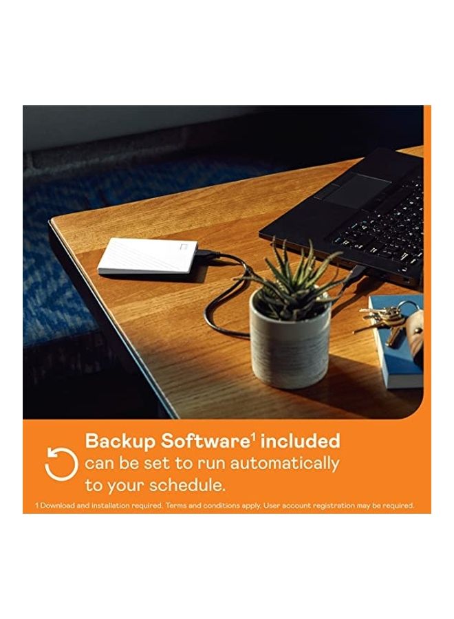 WD - My Passport Portable External Hard Drive With Password Protection And Auto Backup Software WDBPKJ0040BWT-WESN 4 TB - Image 1