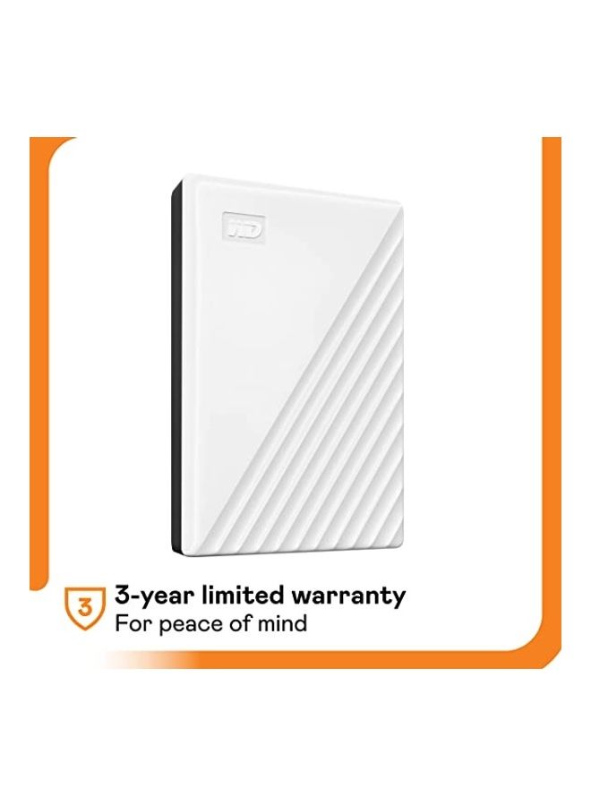 WD - My Passport Portable External Hard Drive With Password Protection And Auto Backup Software WDBPKJ0040BWT-WESN 4 TB - Image 1