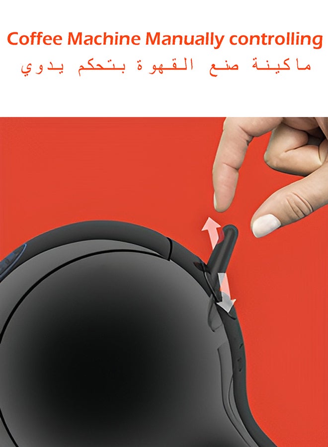 ديلونجي - ماكينة صنع القهوة دولتشي جوستو بيكولو إكس أس لقهوة الإسبريسو والمشروبات الأخرى باللون الأسود 0.8 L 1600 W EDG210.B أحمر، أبيض - Image 1