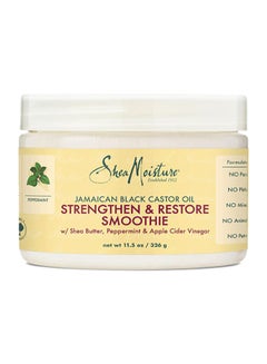 SheaMoisture Jamaican Black Castor Oil Strengthen And Restore Smoothie Hair Cream 326grams  - Image 1