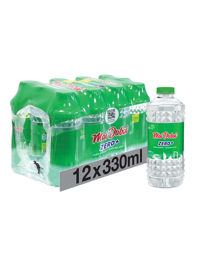 Mai Dubai - Zero Plus Zero Sodium And Alkaline Water 330ml Pack of 12 - Image 1
