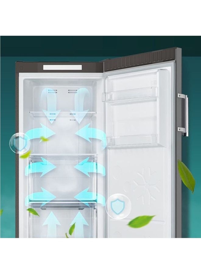 CHiQ - Upright Freezer No Frost Reversible Doors Fast Freezing Vertical Handle Big Drawer Electronic Control 270 L 70 W CSF270NSK1 Silver - Image 1