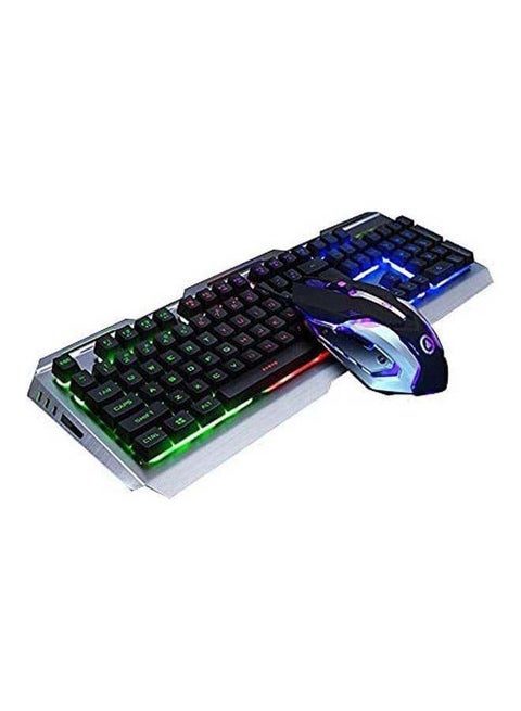 Wired Metal Gaming Keyboard And Mouse Combo