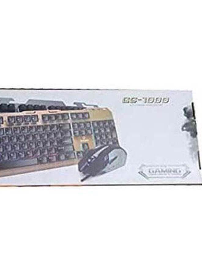 Wired Metal Gaming Keyboard And Mouse Combo
