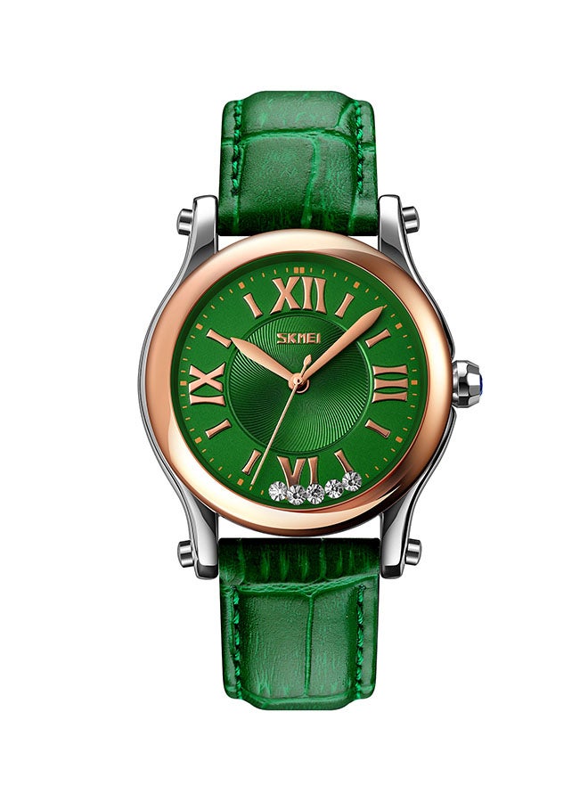 SKMEI Women's Fashion And Elegant Leather Watch Waterproof Clock 9265  - Image 1