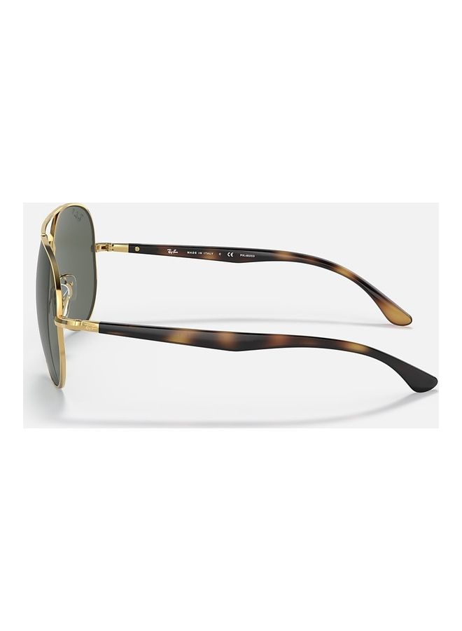 Ray-Ban Arista Gold Medium Polarized Sunglasses - RB3675 001/58 58-14 135 3P  - Image 4