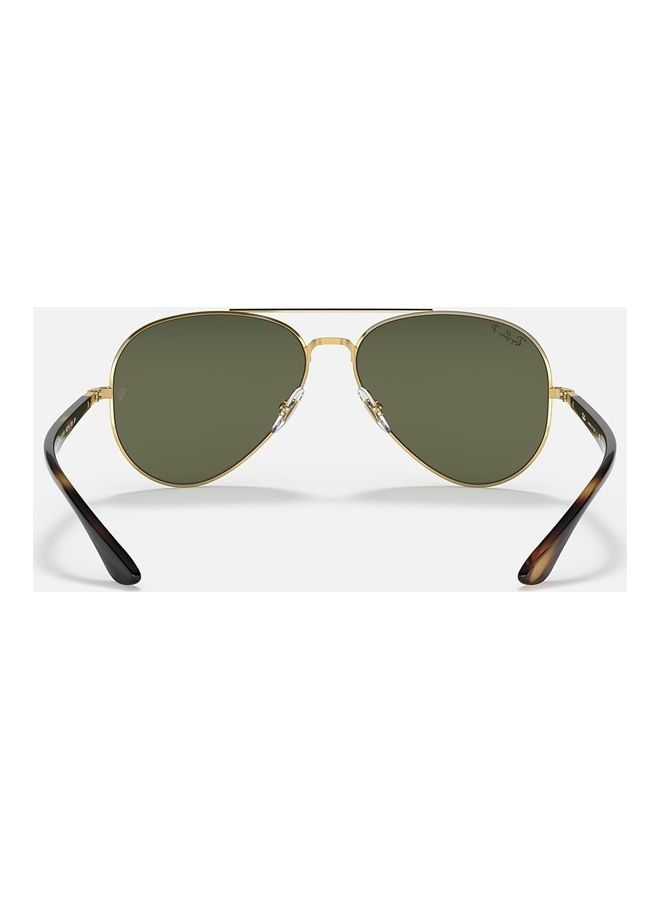 Ray-Ban Arista Gold Medium Polarized Sunglasses - RB3675 001/58 58-14 135 3P  - Image 5