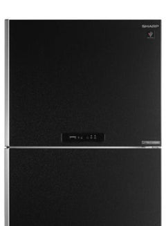 شارب ثلاجة رقميَّة بتقنية العاكس وخاصية منع تكون الثلج ببابين 2190 W SJ-PV63G-BK أسود  - Image 4