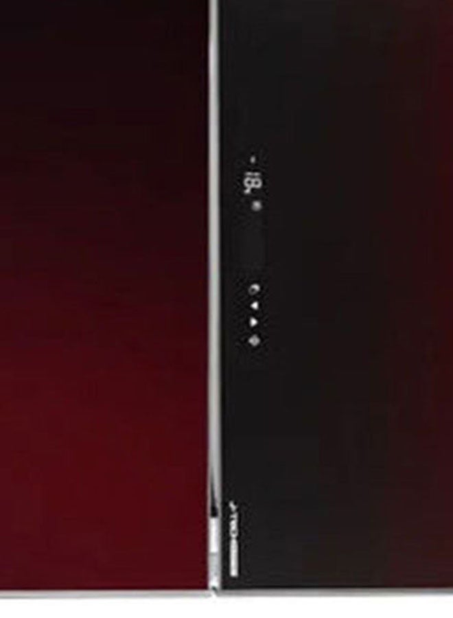 شارب ثلاجة بعاكس رقمي خالية من التجمد - ببابين زجج 2190 W SJ-GV63G-RD أحمر - Image 4