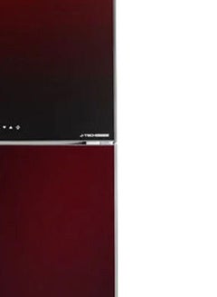 شارب ثلاجة بعاكس رقمي خالية من التجمد - ببابين زجج 2190 W SJ-GV63G-RD أحمر  - Image 5