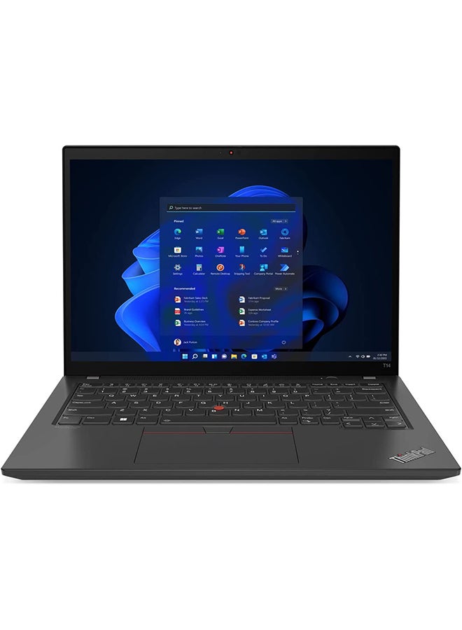 Lenovo ThinkPad T14 GEN 3 (Upgraded Version) Laptop With 14-Inch Display, Core i7-1260p Processor/16GB RAM/512GB SSD/Intel Iris Xe Graphics/Windows 11 Pro English Black  - Image 1