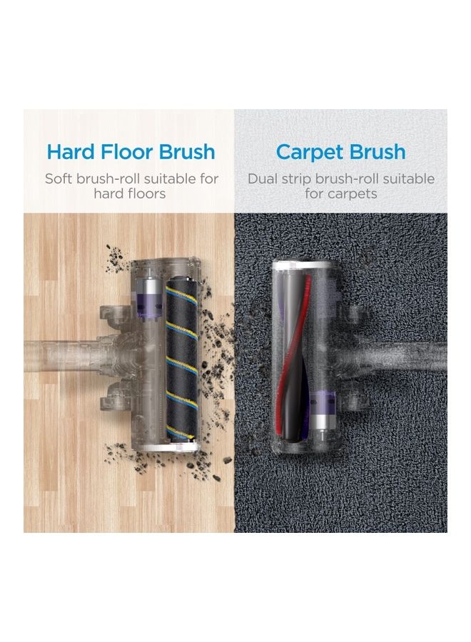 Midea - Cordless Stick Vacuum Cleaner With Powerful BLDC Motor For High Suction Power 70 Minutes Run Time Light Weight One Button Flexible Bend Motorized Brush For Hard Floor And Carpets 450 W P7FLEX Black - Image 1