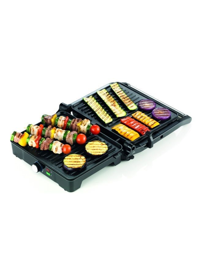 Health Grill, 3 Adjustable Grill Positions, 2000 W HGM31.000SI Silver - v1672995335/N53374245A_3