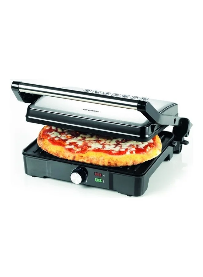KENWOOD Health Grill, 3 Adjustable Grill Positions, 2000 W HGM31.000SI Silver