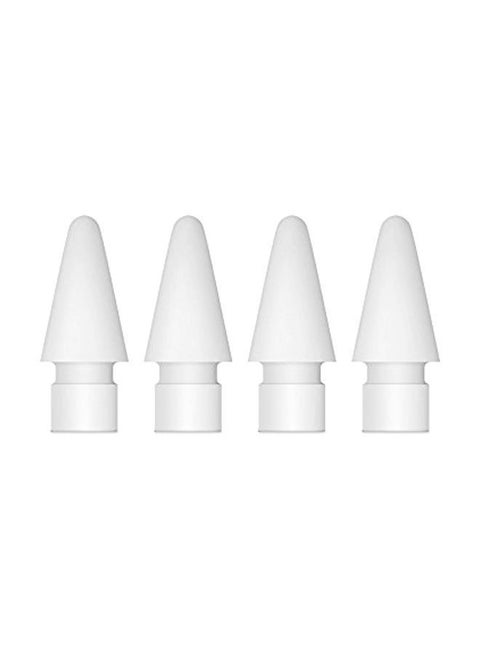 4-Piece Stylus Pencil Tips Set For Apple White