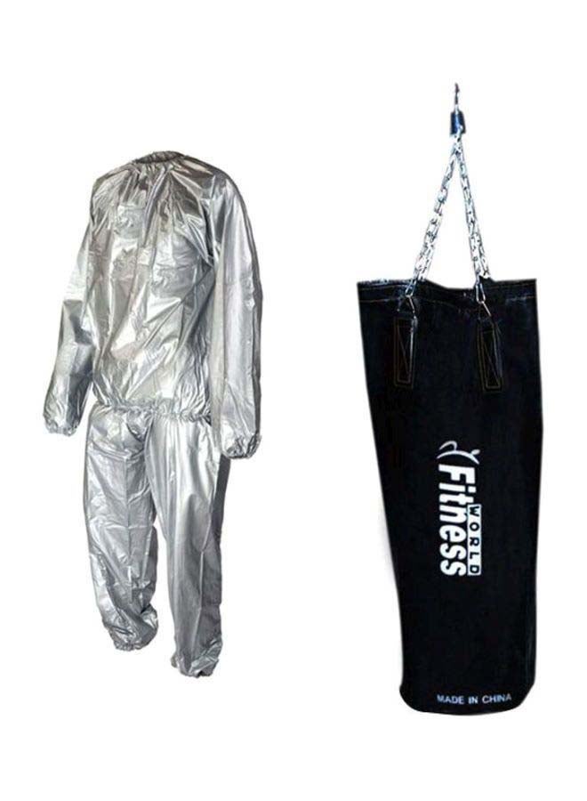 Fitness World Empty Sand Bag With Sauna Suit  - Image 1