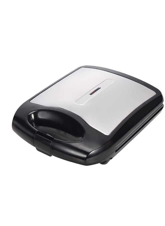 DAEWOO - 4 Slice Sandwich Maker Fixed With Grill Plate 1400 W DSM8110 Black/Silver - Image 1