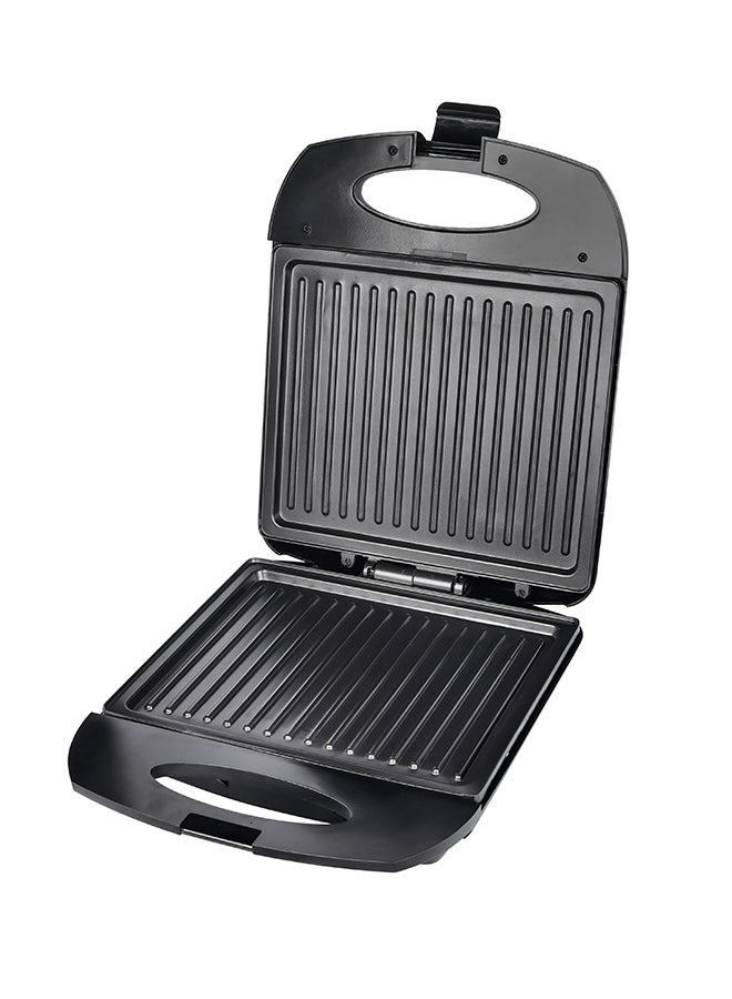 DAEWOO - 4 Slice Sandwich Maker Fixed With Grill Plate 1400 W DSM8110 Black/Silver - Image 1