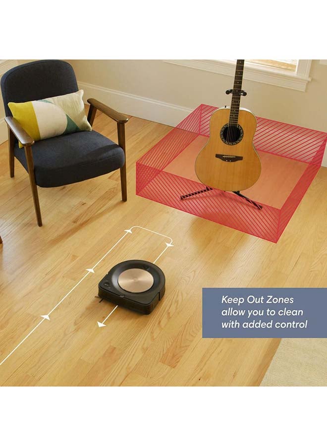 iRobot - Roomba S9 Wifi Connected Robot Vacuum Perfectedge Technology With Corner Brush Learns And Maps Your Home Clean Or Schedule By Room Voice Assistant Compatibility 0.4 ml 240 W S915840 Bronze - Image 1