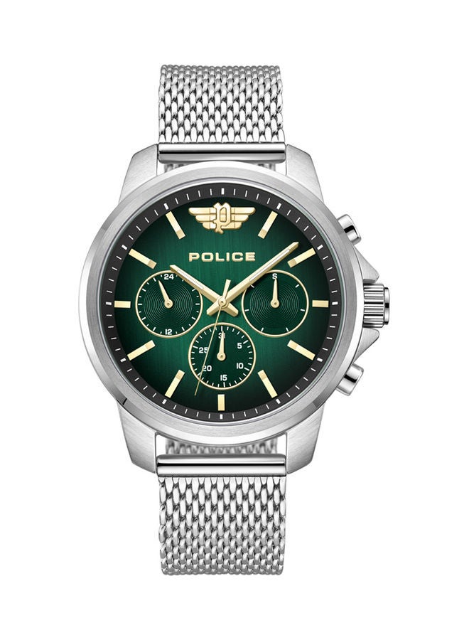 POLICE Men's Analog Round Shape Stainless Steel Wrist Watch PEWJK0006303 - 44 Mm - Image 1
