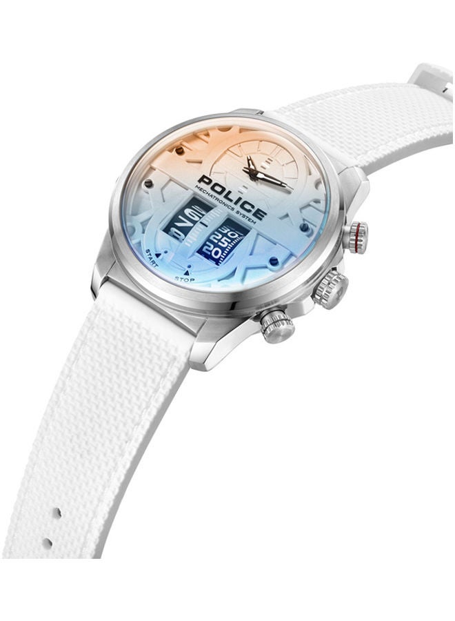 POLICE Men's Analog Round Shape Silicone Wrist Watch PEWJM0006506 - 44 Mm  - Image 2