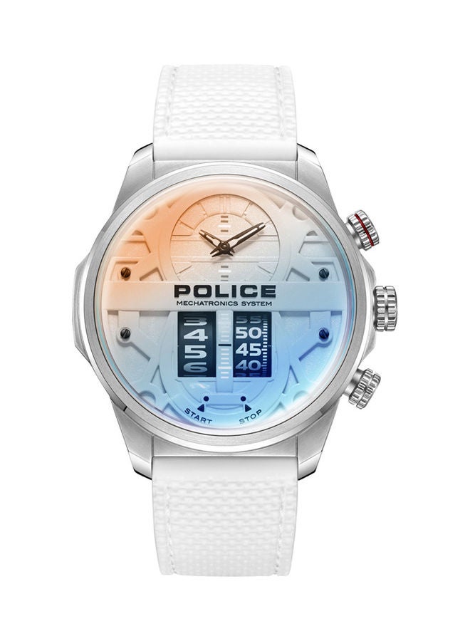 POLICE Men's Analog Round Shape Silicone Wrist Watch PEWJM0006506 - 44 Mm  - Image 1
