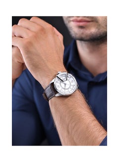 POLICE Men's Analog Round Shape Leather Wrist Watch PEWJB0005601 - 46 Mm  - Image 5