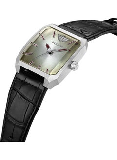 POLICE Men's Analog Square Shape Leather Wrist Watch PEWJA0006004 - 39 Mm  - Image 2
