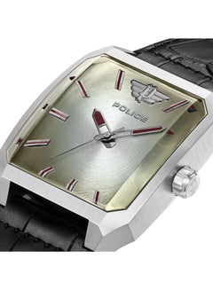 POLICE Men's Analog Square Shape Leather Wrist Watch PEWJA0006004 - 39 Mm  - Image 3