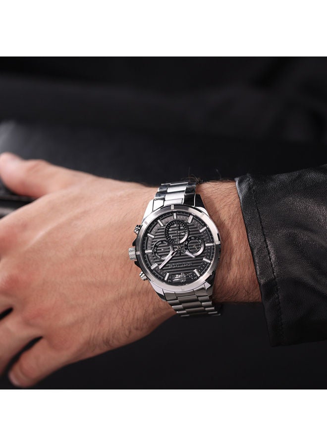 POLICE - Men's Analog Round Shape Stainless Steel Wrist Watch PEWJK2227806 - 45 Mm - Image 1