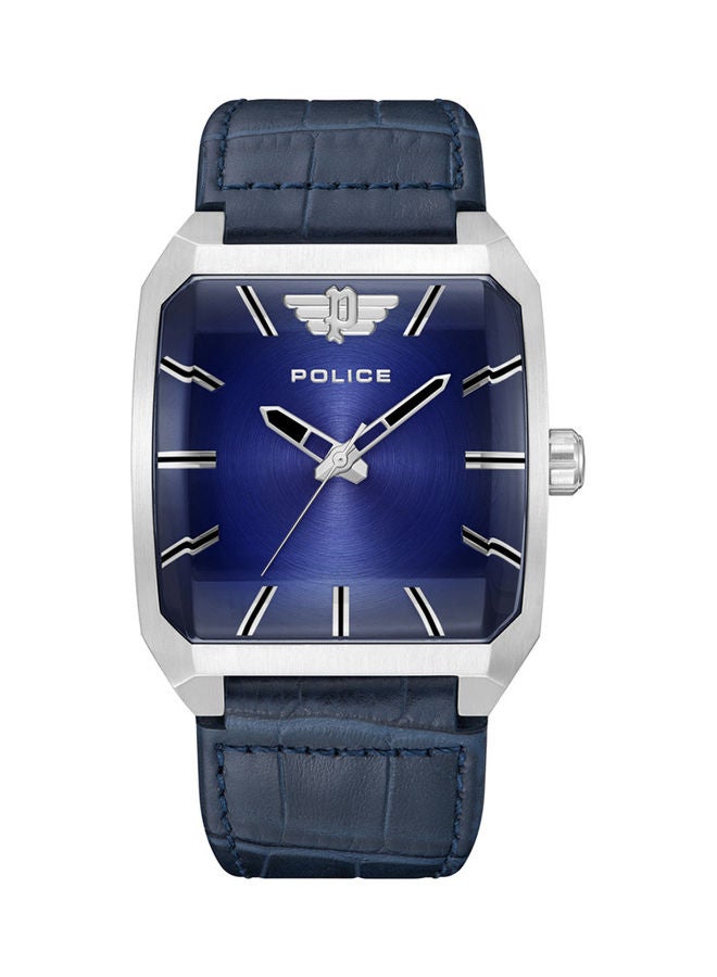 بوليس ساعة يد جلدية انالوج مربعة الشكل PEWJA0006001 - 39 ملم - Image 1