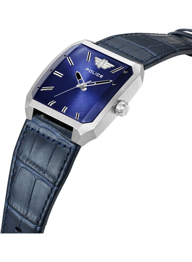 بوليس ساعة يد جلدية انالوج مربعة الشكل PEWJA0006001 - 39 ملم - Image 2