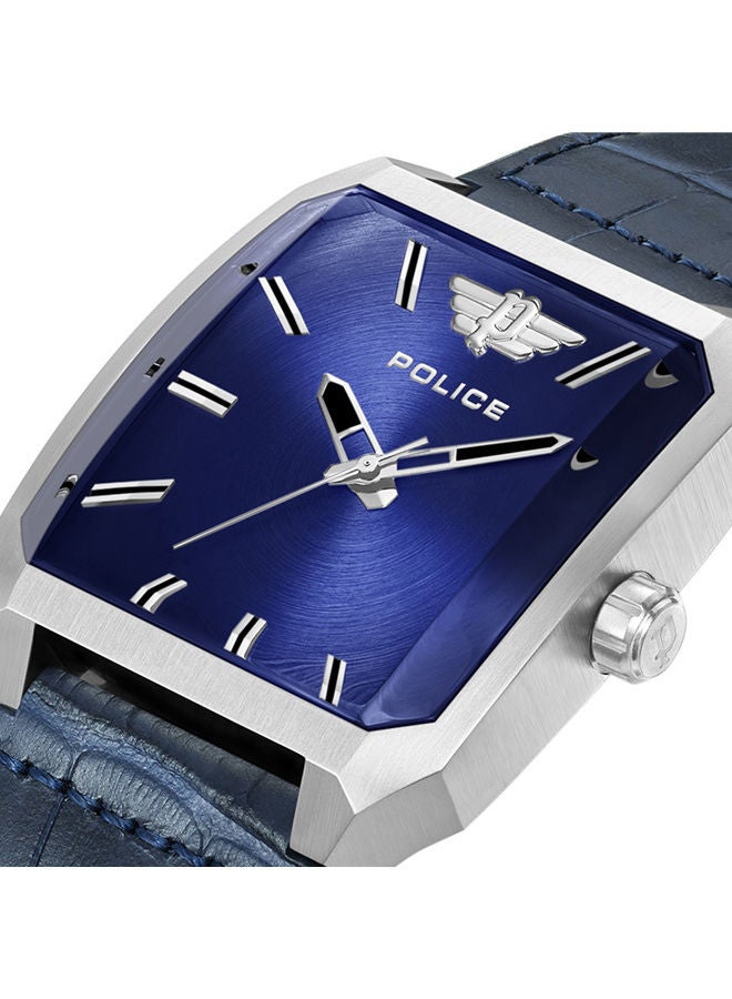 بوليس ساعة يد جلدية انالوج مربعة الشكل PEWJA0006001 - 39 ملم - Image 3
