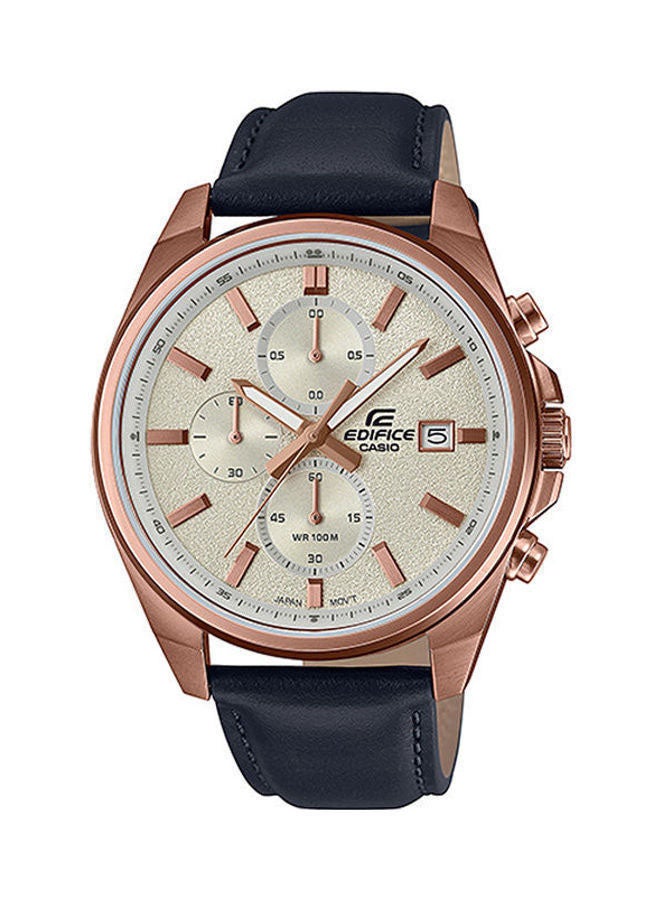 CASIO Men's Leather Analog Watch Efv-610Cl-7Avudf - Image 1