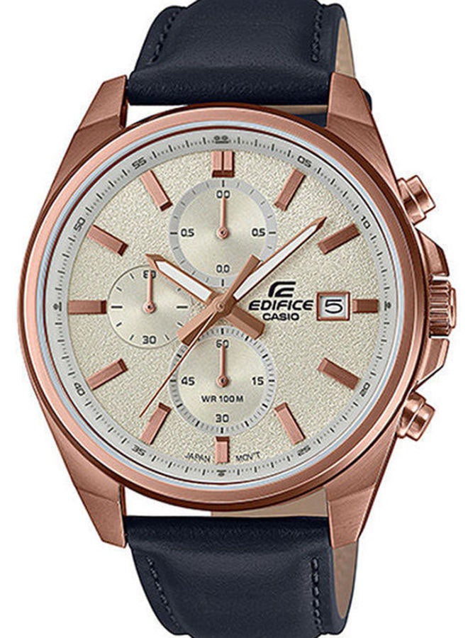 CASIO Men's Leather Analog Watch Efv-610Cl-7Avudf - Image 2