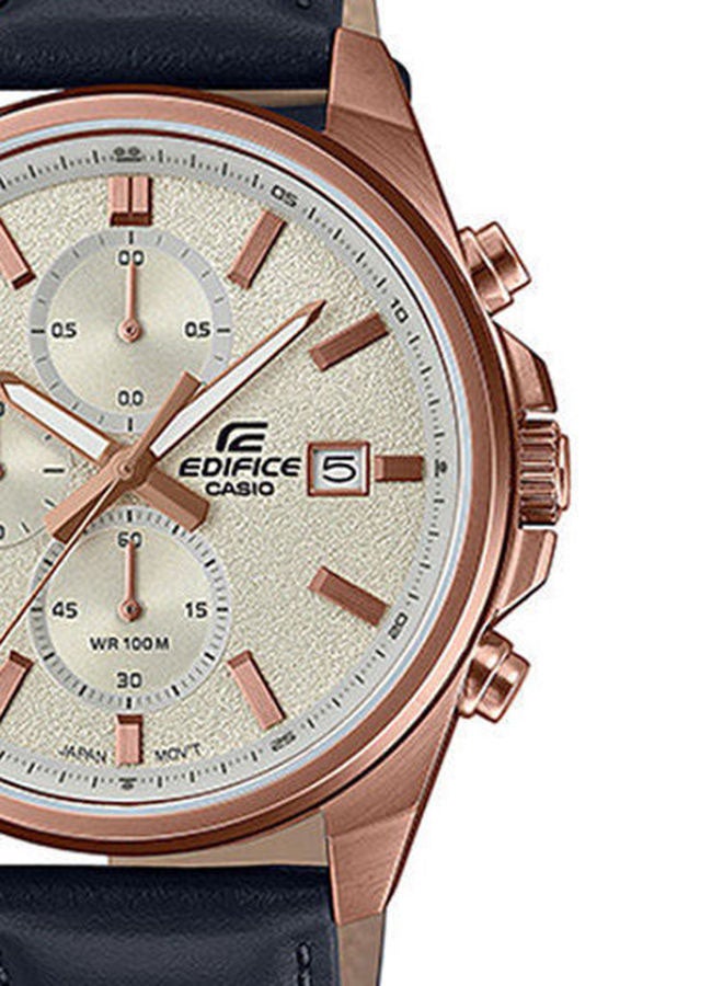 CASIO Men's Leather Analog Watch Efv-610Cl-7Avudf - Image 3