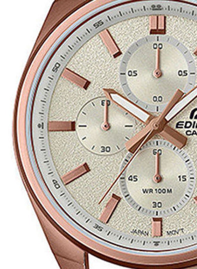 CASIO Men's Leather Analog Watch Efv-610Cl-7Avudf - Image 4