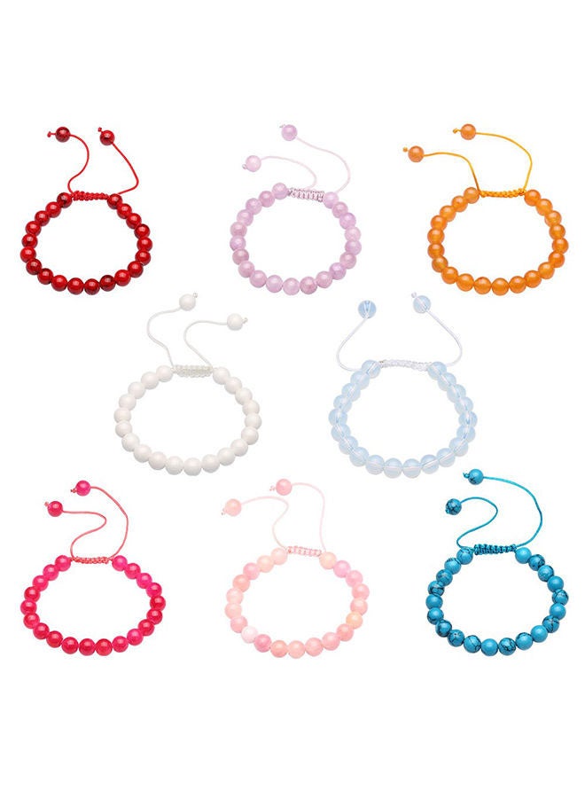 SKMEI Round Beads Crystal Stretch Woman Bouncy Bracelets Natural Lkntrsh004H - Image 1