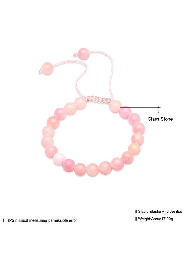 SKMEI Round Beads Crystal Stretch Woman Bouncy Bracelets Natural Lkntrsh004H - Image 2